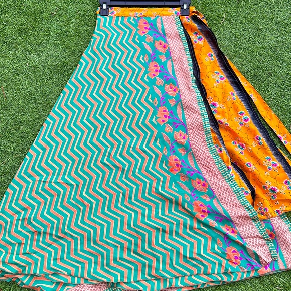 Reversible Flowy Gypsy Maxi Skirt, OS - Picture 6 of 11
